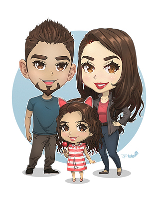 chibi familia para paginas