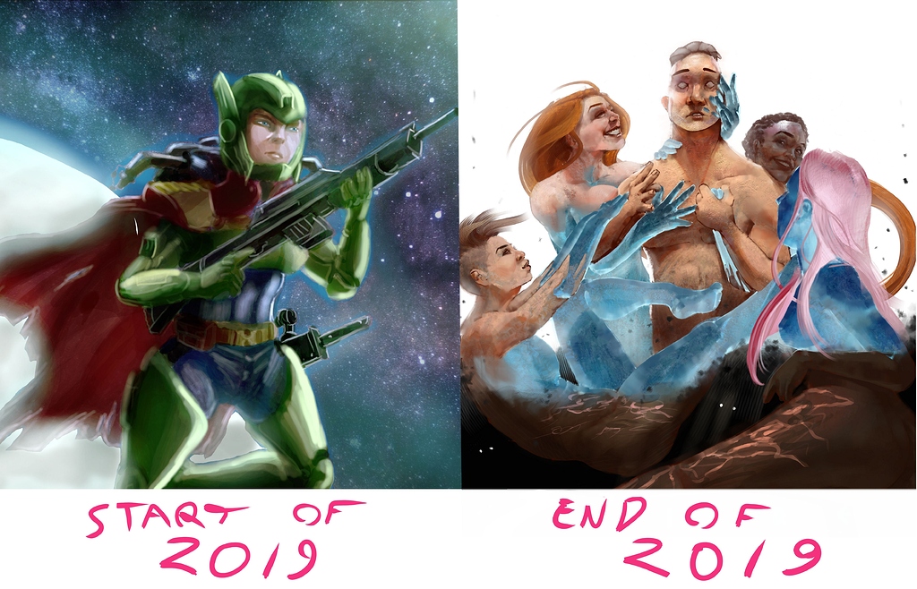 My digital art progress of 2019 - Finished Artworks - Krita Artists