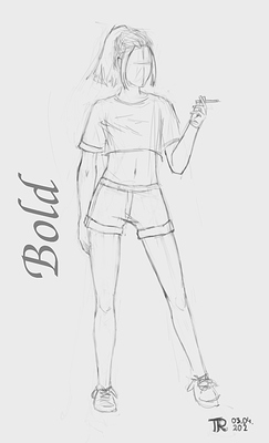 Bold girl