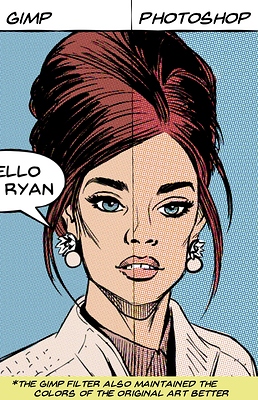 Gimp dot tone comparison