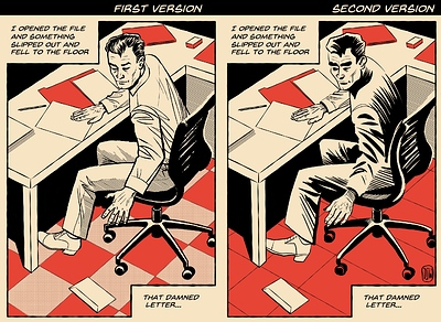 At desk -Versions 1 & 2 Comparison