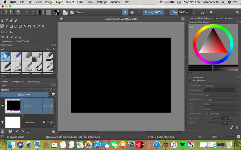 Black screen when opening project General Questions Krita Artists
