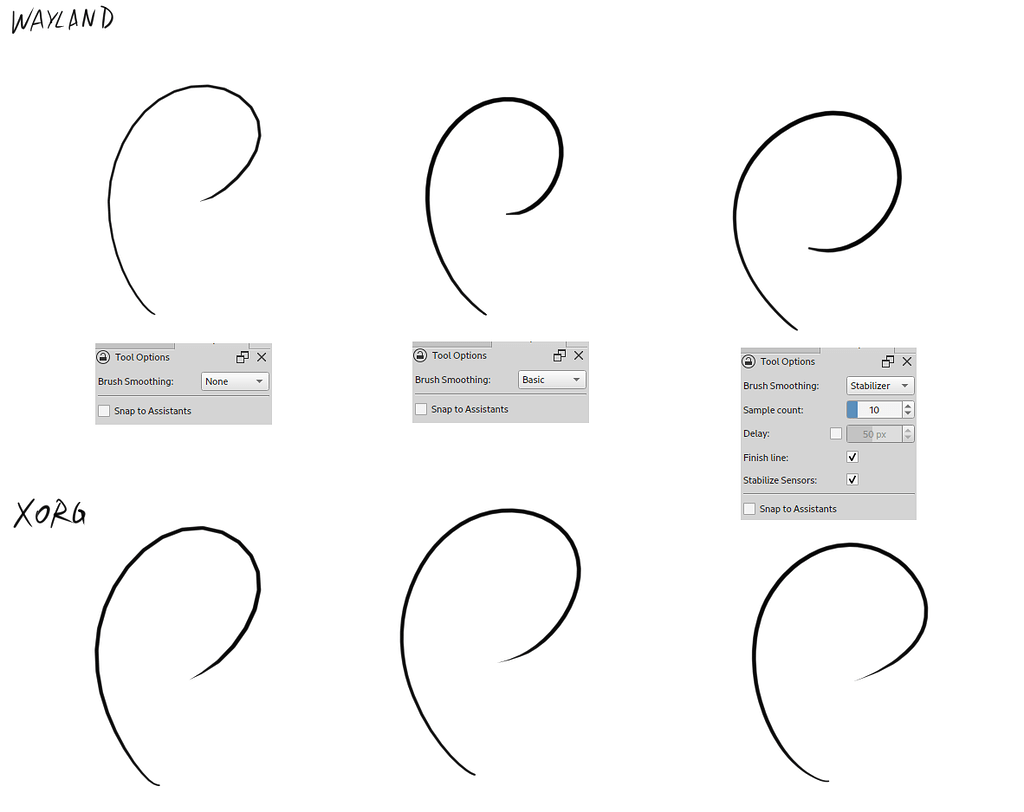 Rough lines on Krita 5.1.5 on Linux General Questions Krita Artists