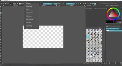 Dockers file menu