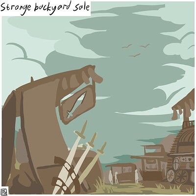 Strange_backyard_sale_Daily_Spitpaint