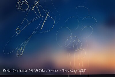 Krita Challenge 0825 Kiki’s Summer - Thrasher concept