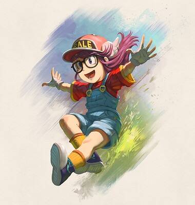 2022-10-21_drslump-arale_fanart_by-David-Revoy-20221023160958