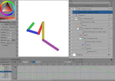 5-arm rotation structure