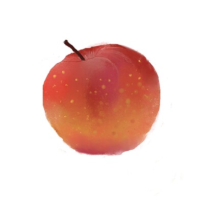 krita-apple-white bg