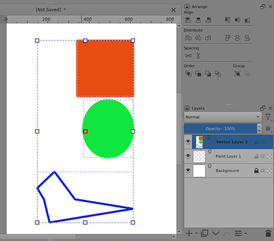 Arrange Vector Shapes