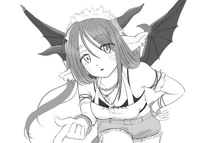 ヤギ悪魔っ子練習2