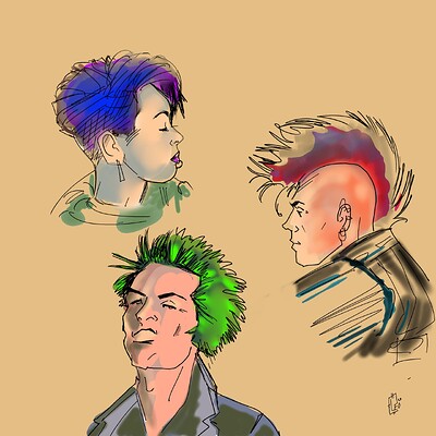 PUNK CONCEPT ART DRAFTS