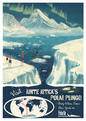 Krita Challenge 0126 Vintage Travel Aunties Plunge a