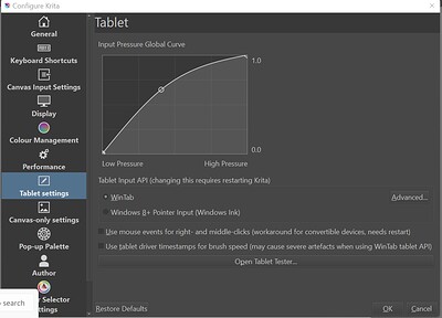 tablet settings
