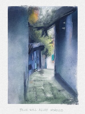 blue alley pexel