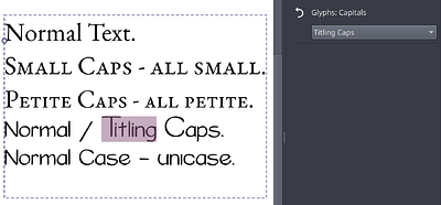 opentype-caps