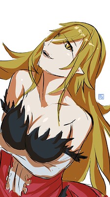 Sketch_fanart_Oshino_Shinobu_3