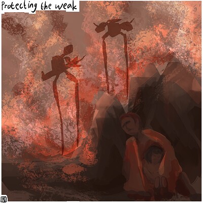 Protecting_the_weak_Daily_Spitpaint