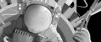 Космонавт сглаженные границы 3