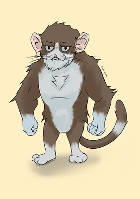 Cat-boi with human ears