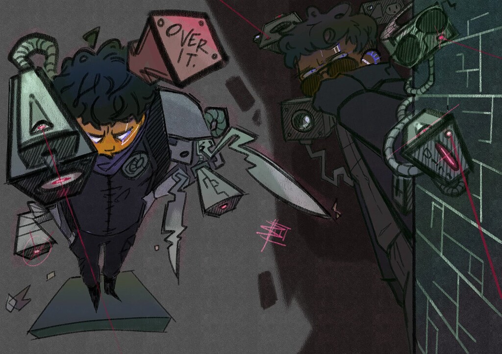 Fanart of a character from a book series i love (murderbot diaries ...