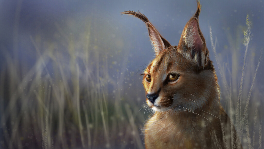 Caracal. digital painting - Finished Artworks - Krita Artists