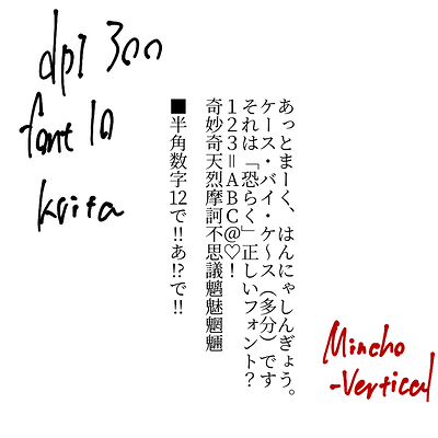 フォント確認maeinoyatuKrita