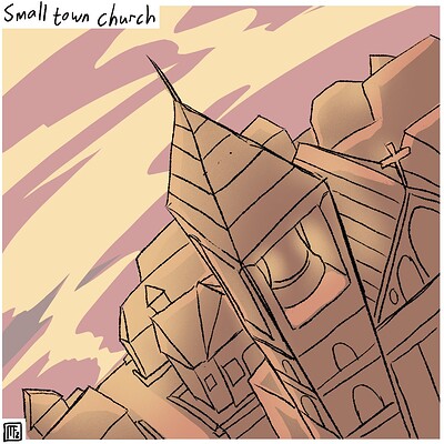 Small_town_church_Daily_Spitpaint
