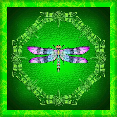 Dragonfly Mandala (Scales-1(4)