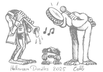 Halloween Doodles 2025