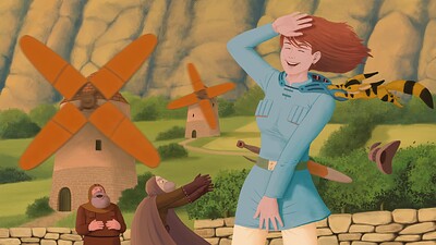 Nausicaä in the wind