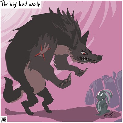 The_big_bad_wolf_Daily_Spitpaint