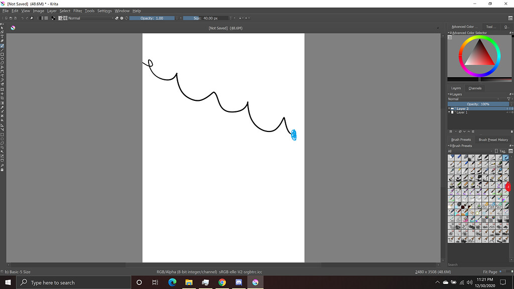 Massive Cursor Offset vs. No Pen Pressure Input Device Support