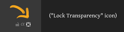 lock transparency with writing