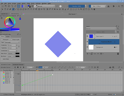 Transform Rot(Z) parameter curve