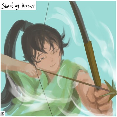 Shooting_arrows_Daily_Spitpaint