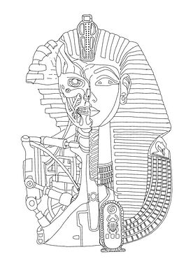 egyptian exterminator coloring page