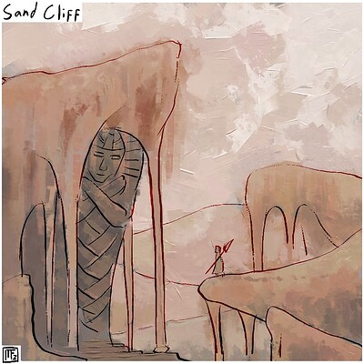 Sand_cliff_Daily_Spitpaint