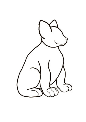 cat lineart