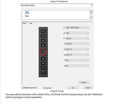 Tablet Button Assignment