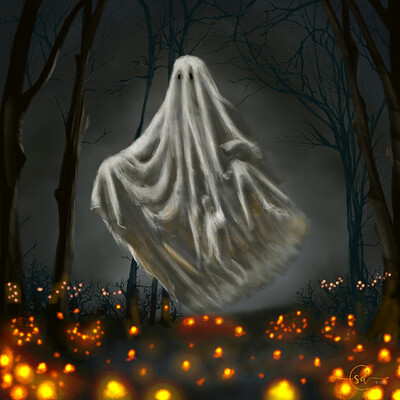 Krita Challenge 1026 Costume Mask - Ghost FIN