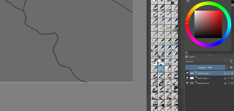 Opaque layers appear transparent near canvas borders after ...