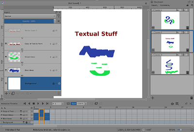 Text on Storyboard