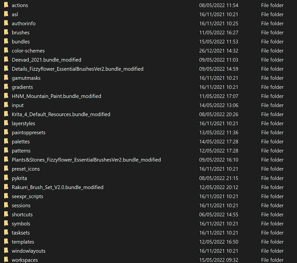 [BrushBundleName]_modified folders in appdata? General Questions