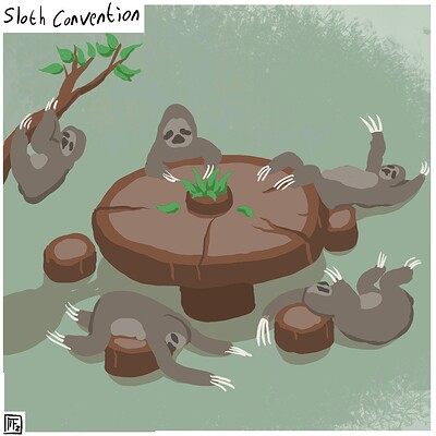 Sloth_convention_Daily_Spitpaint