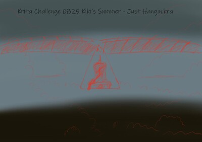 Krita Challenge 0825 Kiki’s Summer - Just Hangin-a