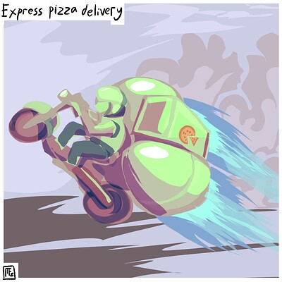 Express_pizza_delivery_Daily_Spitpaint