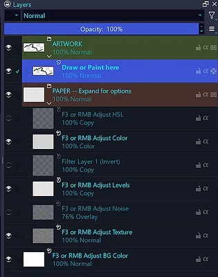 the options layer