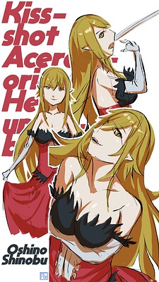 Sketch_fanart_Oshino_Shinobu_with_text
