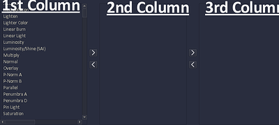 select what drop down you wantblend modes in